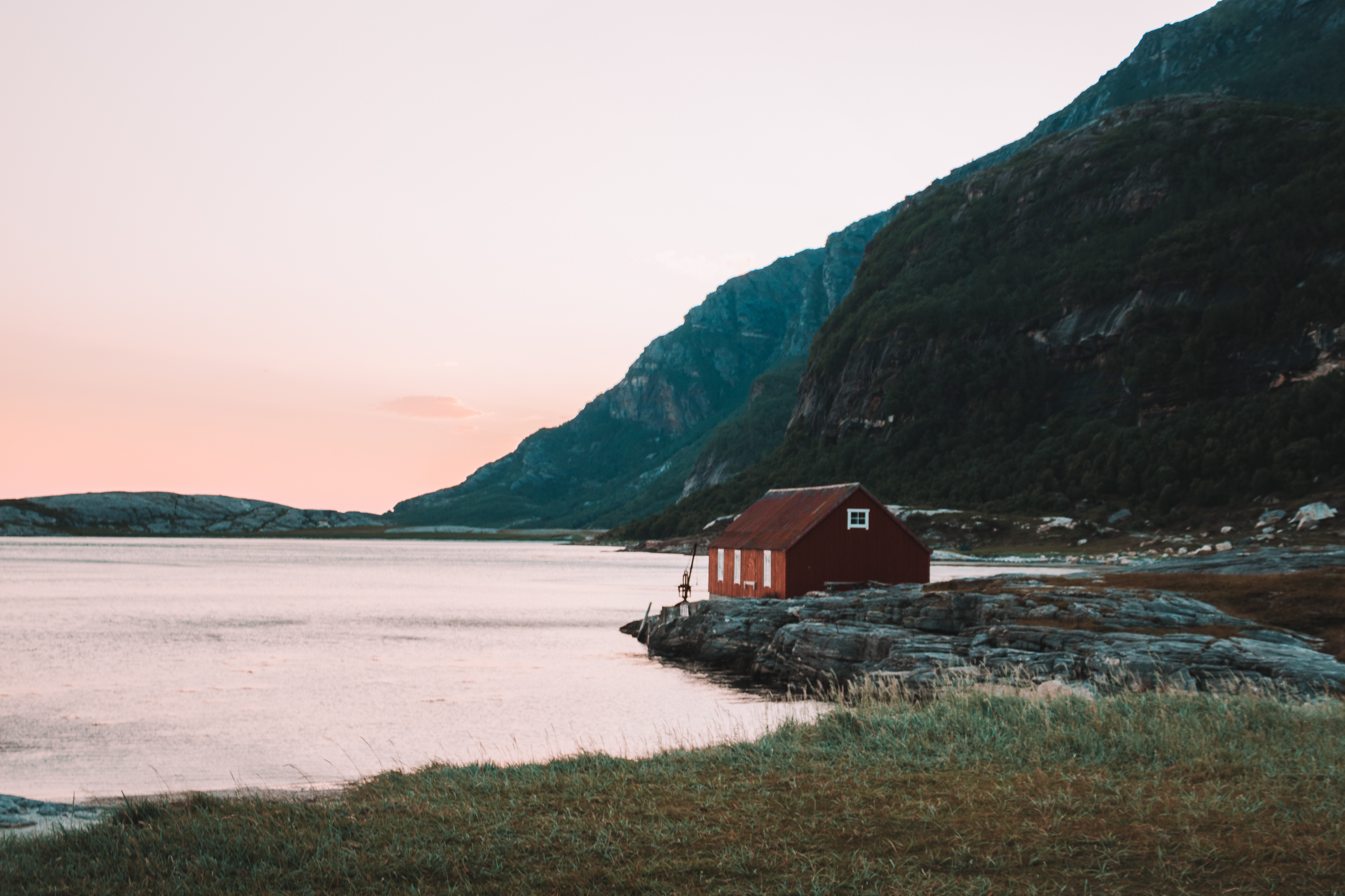 Lone house on the coast